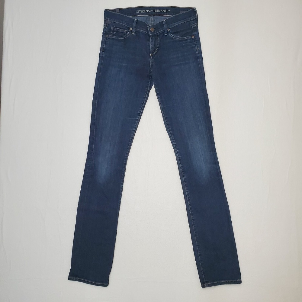 Citizens of Humanity Jeans Womens 26 Ava Low Rise Straight Denim Dark Wash COH